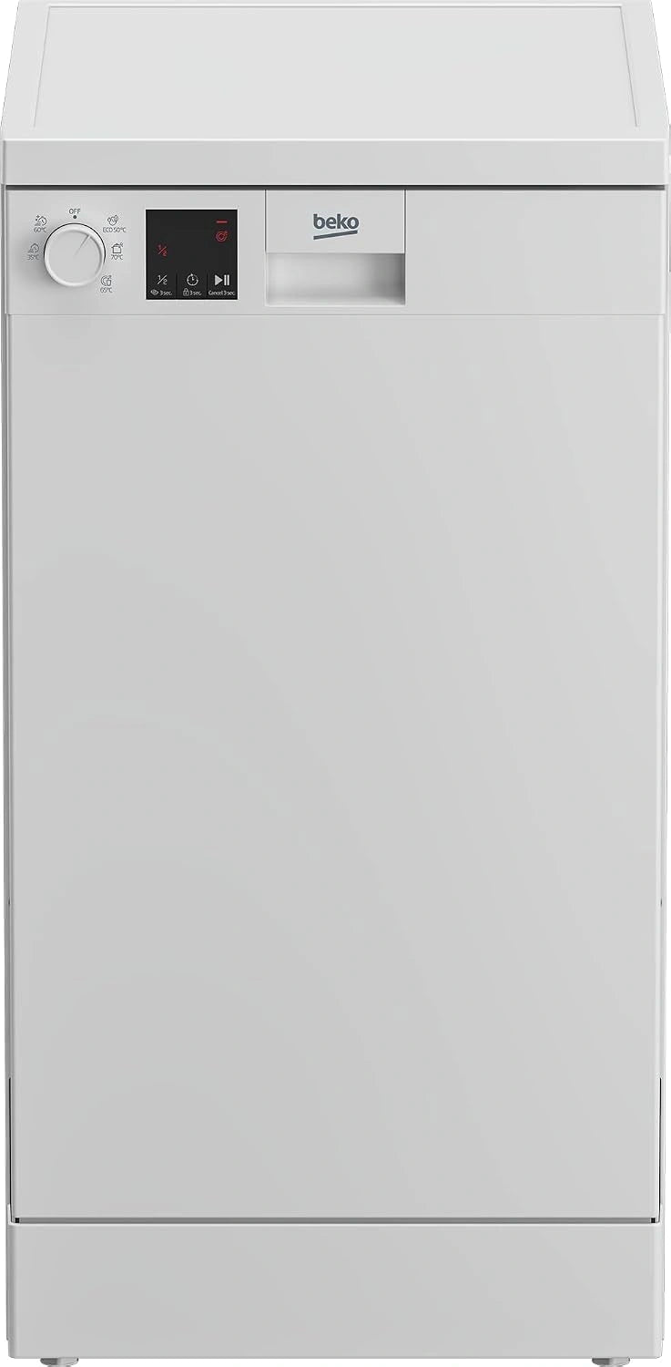 Beko Dvs05024W, Lavastoviglie, con display digitale, Bianco