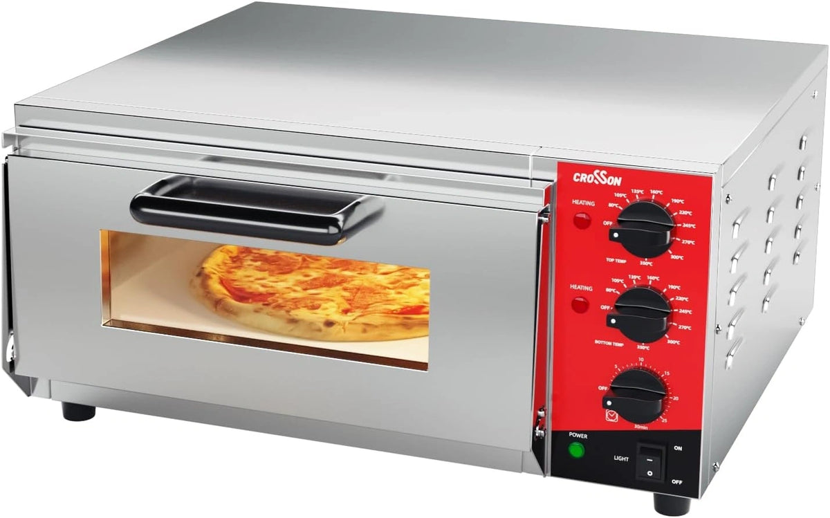 CROSSON, Forno elettrico, 230V, 2000W, 16 Pollici, Argento