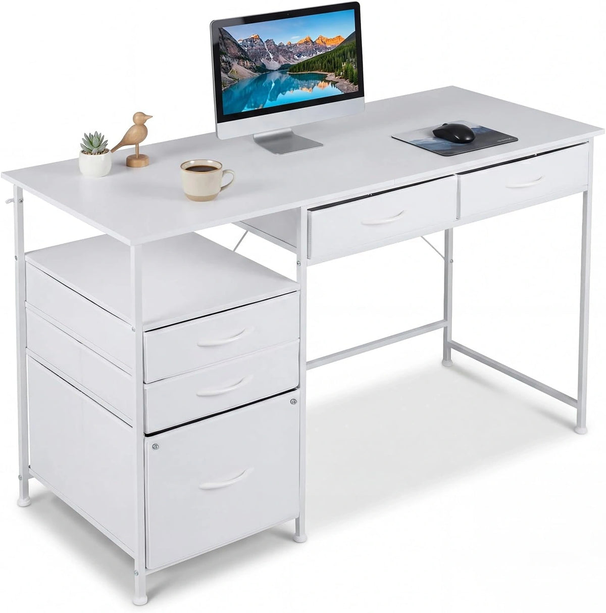 COSTWAY, Letto, 50 cm, Bianco
