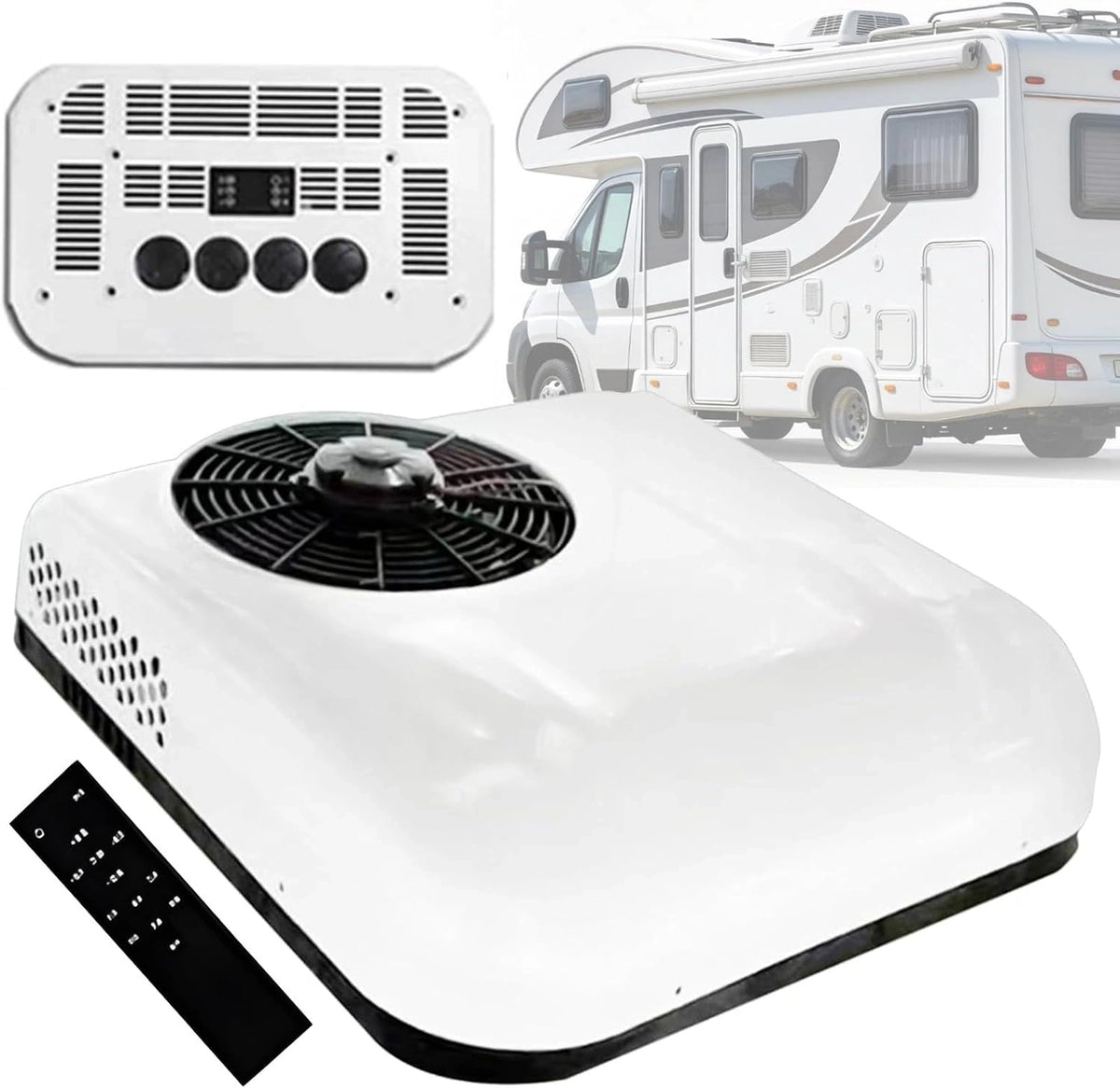 Climatizzatore portatile, 12V, 24V, con telecomando, silenzioso