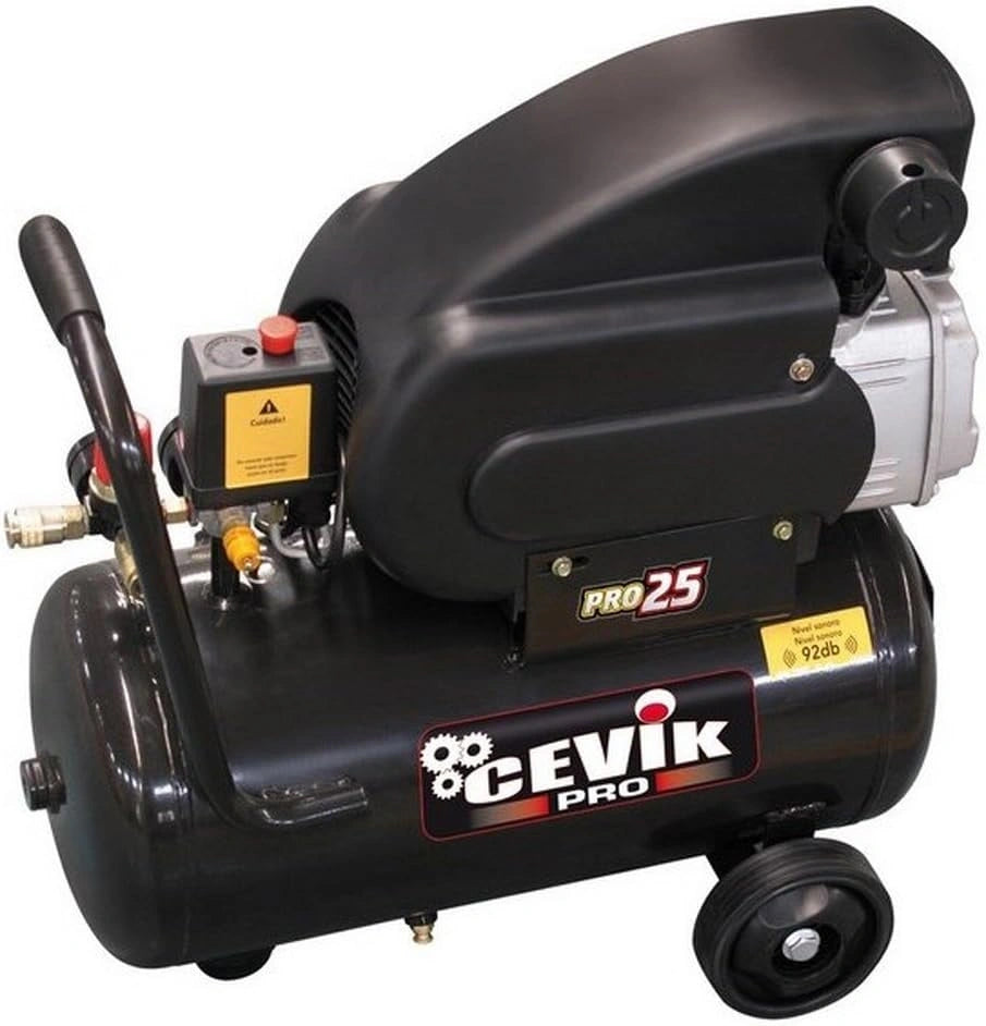 CEVIK PRO, Compressore d'aria, 24 L, 195 l, 92 dB