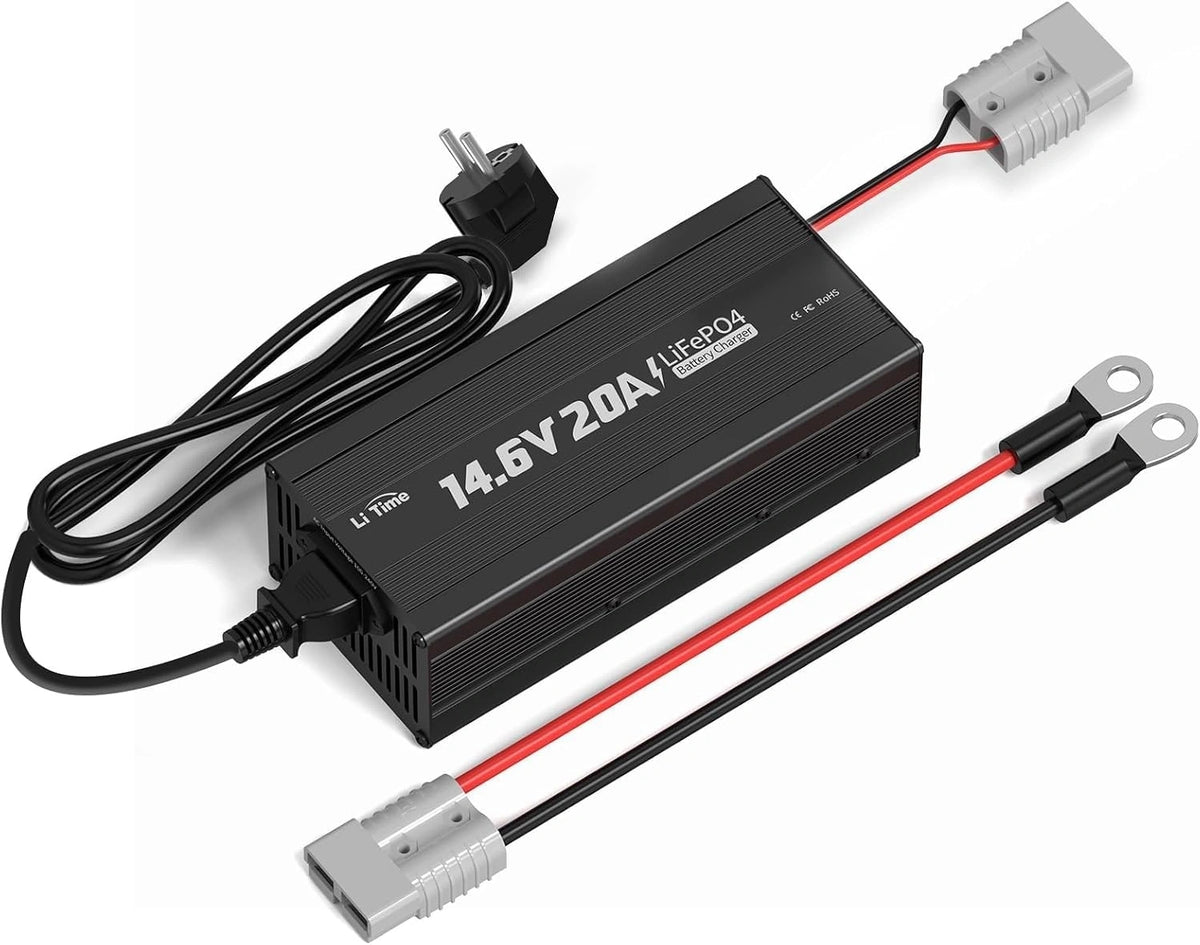LiTime 12V 20A, Caricabatterie, 12V, 14,6V, a LED