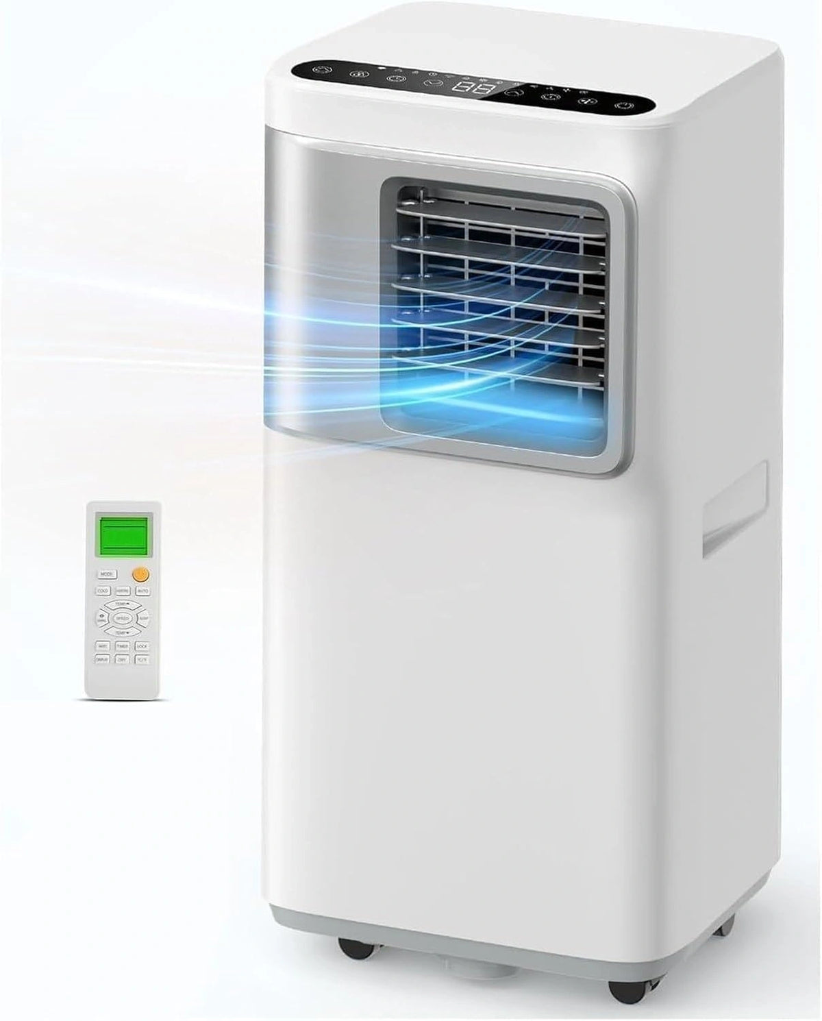 Climatizzatore portatile, 16000 BTU, portatile, multifunzione, con controllo intelligente