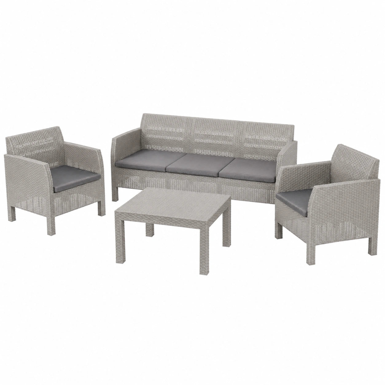 Set Divani da Giardino Toomax Matilde 5 Posti: Poltrone Ergonomiche e Tavolo in Rattan
