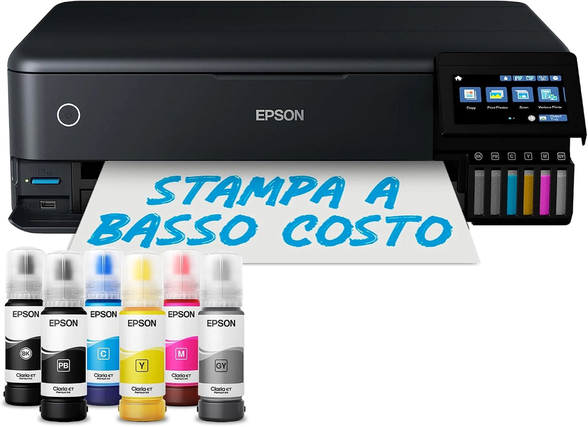 Epson, Stampante multifunzione, 10.9 cm, con Wi-Fi, con display digitale