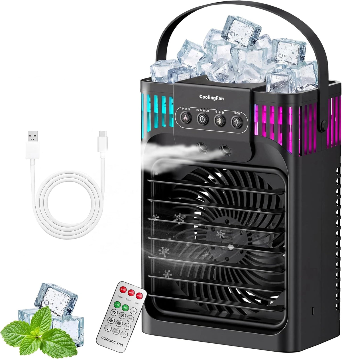 Climatizzatore portatile, con telecomando, con timer, portatile