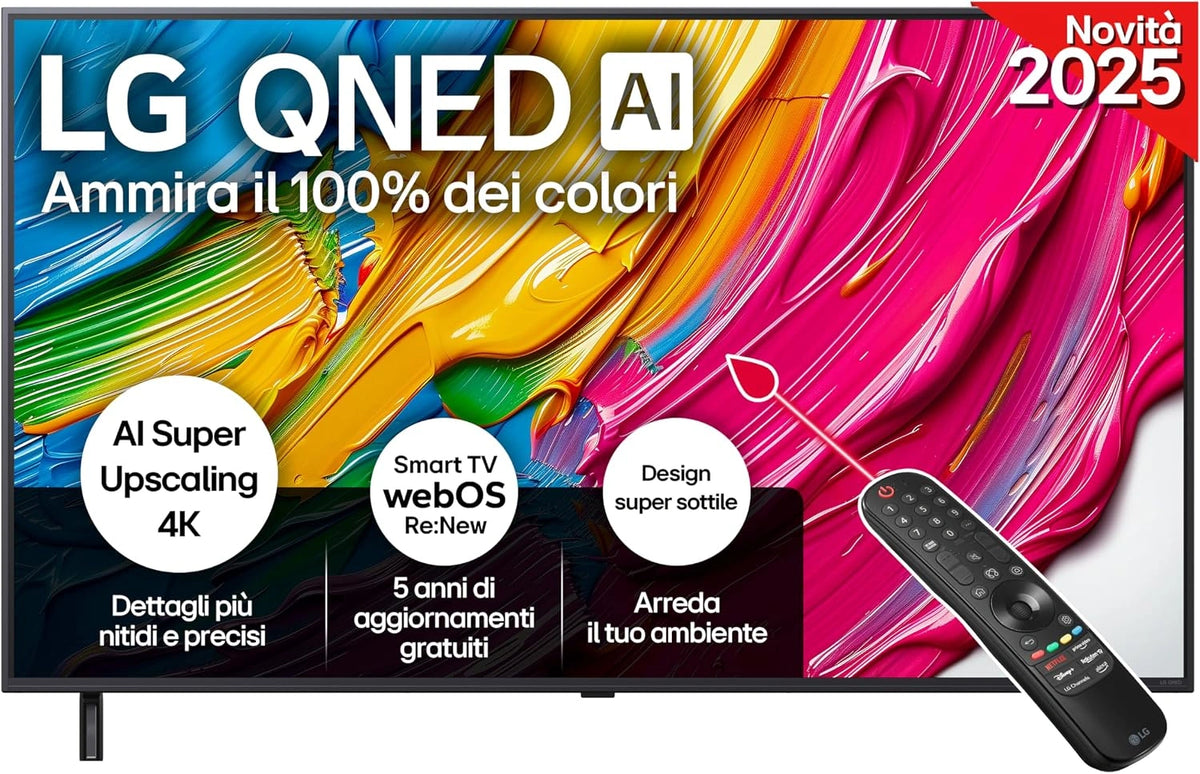 LG QNED AI, Televisore, 55 Pollici, con controllo intelligente