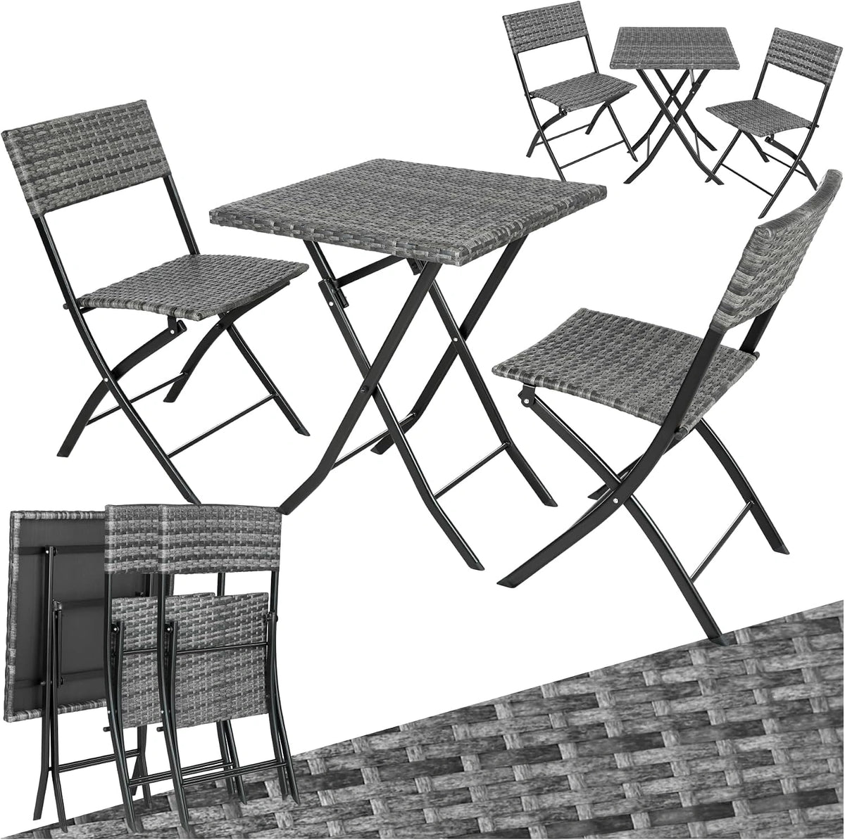 tectake, Tavolo, Grigio