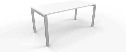 FBasic, Scrivania, Bianco/Argento
