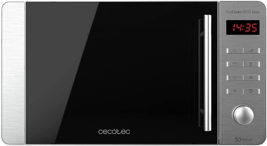 Cecotec, Forno a microonde, 700 W, 20L, con timer, con display digitale, a LED, Argento