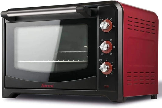 Girmi FE42, Forno elettrico, 2000 W, 42 Litri, Nero/Argento/Rosso