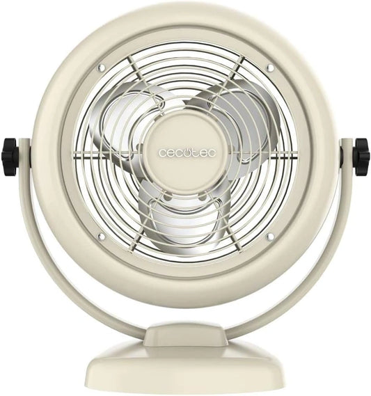Cecotec, Ventilatore, 20 W, 8 pollici, regolabile, Beige