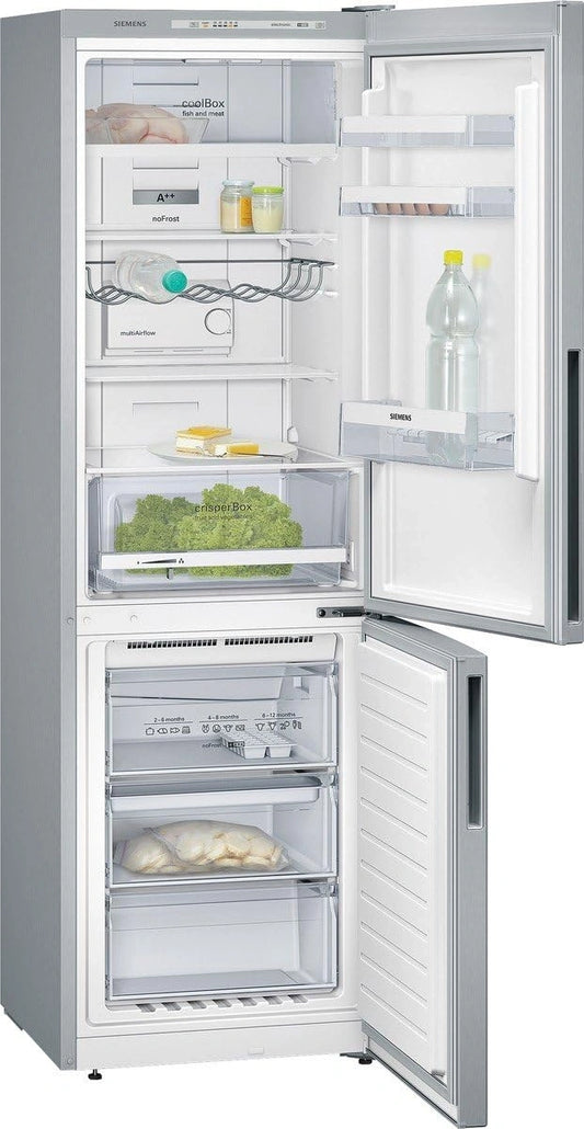 Siemens KG36NVL31, Frigorifero, 233 l, 86 l, Argento