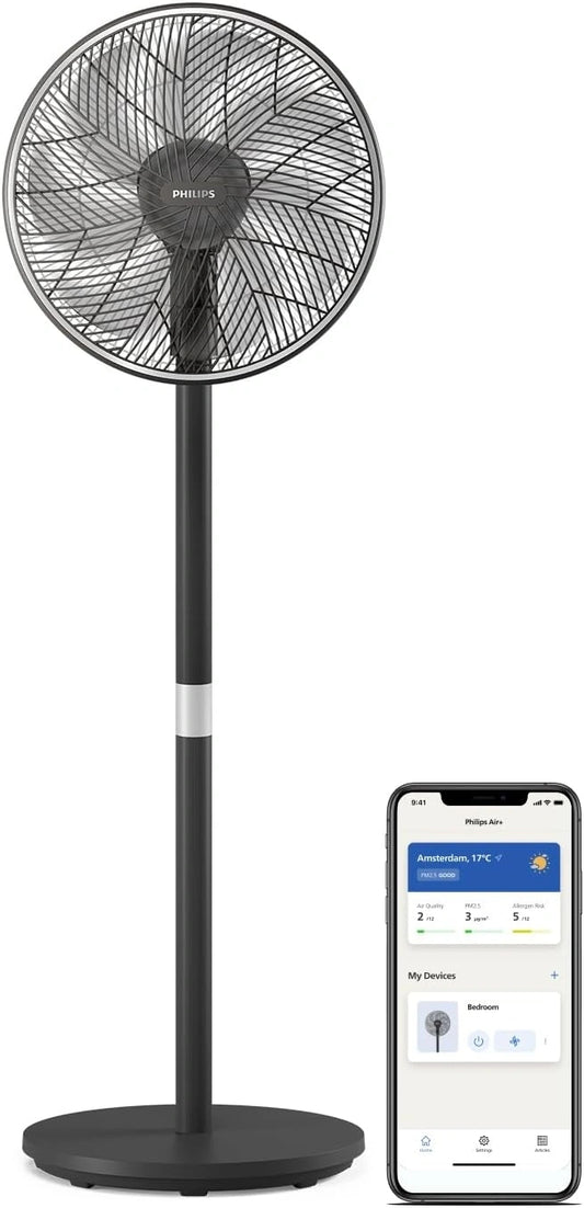 PHILIPS, Ventilatore, 19 dB, silenzioso, con controllo intelligente