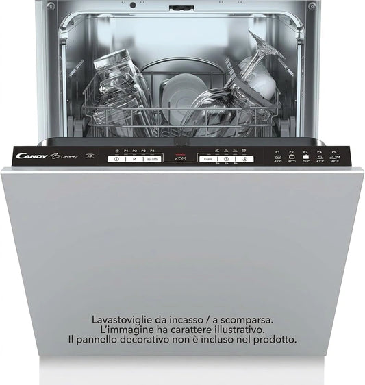 Candy, Lavastoviglie, 45 cm, 81,6 cm, silenzioso, Bianco