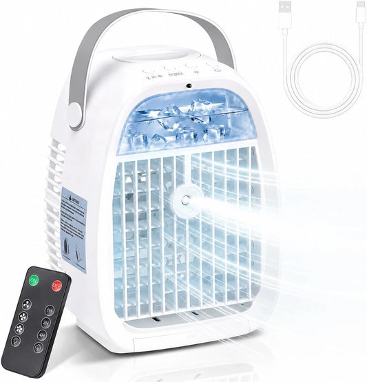 Climatizzatore portatile, con telecomando, con timer, a LED
