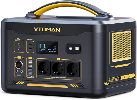 VTOMAN, Stazione di alimentazione portatile, 2200W, 1548Wh, portatile