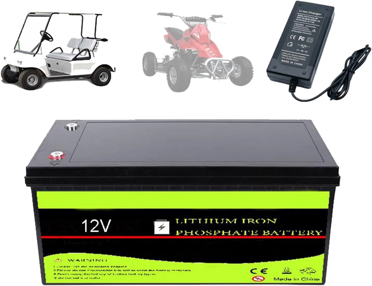 Batteria ricaricabile, 12 V, 100 Ah, 200 Ah
