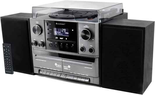 Soundmaster MCD5600, Letto, con Bluetooth, Nero