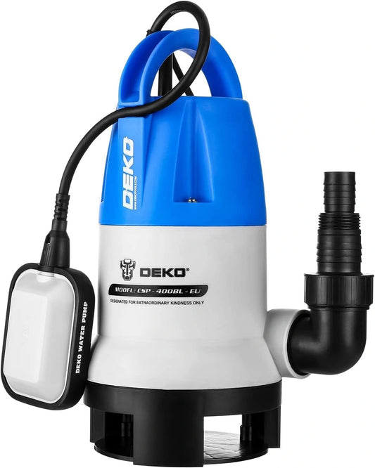 DEKO, Pompa elettrica, 400W, 8000L, portatile, Blu