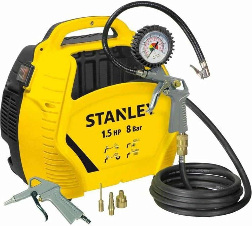 Stanley, Compressore d'aria, 8 Bar, portatile, Giallo