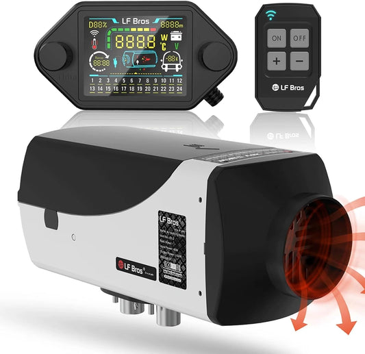 LF, Riscaldatore elettrico, 12V, 5kw, con timer, con display digitale