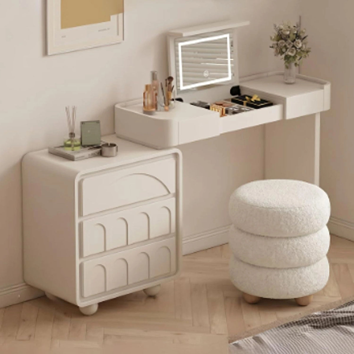 Postazione, Specchio, a LED