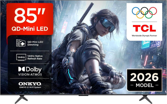 TCL 85T8D, Televisore, a LED, con controllo intelligente