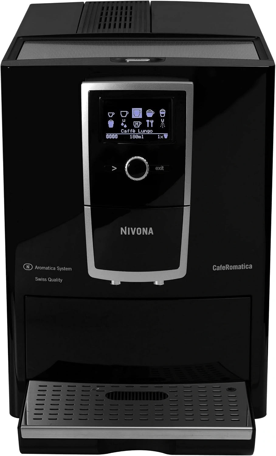Nivona, Macchina da caffè, 1.8L, automatico, Nero/Argento