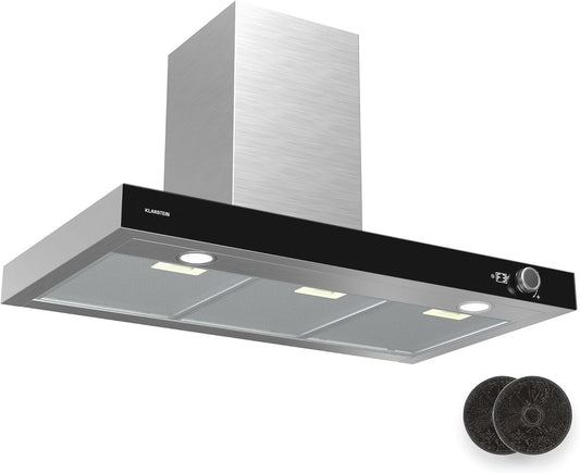 Klarstein, Prodotto per casa e tempo libero, 90cm, 68 dB, a LED, silenzioso, Argento