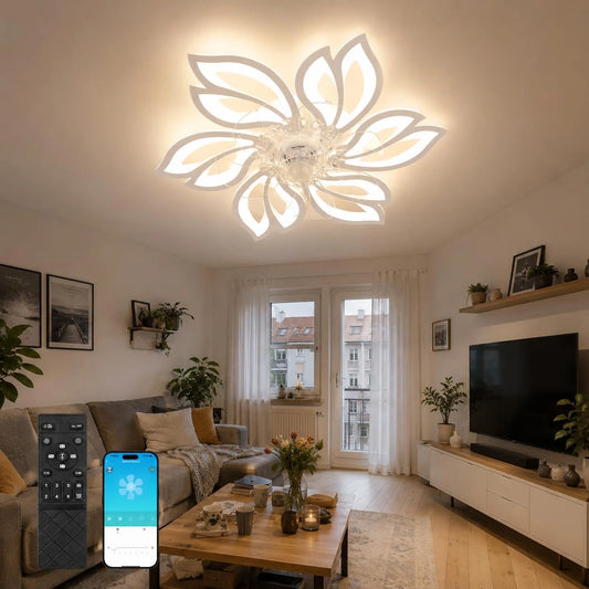 Homefire, Ventilatore da soffitto, con telecomando, silenzioso