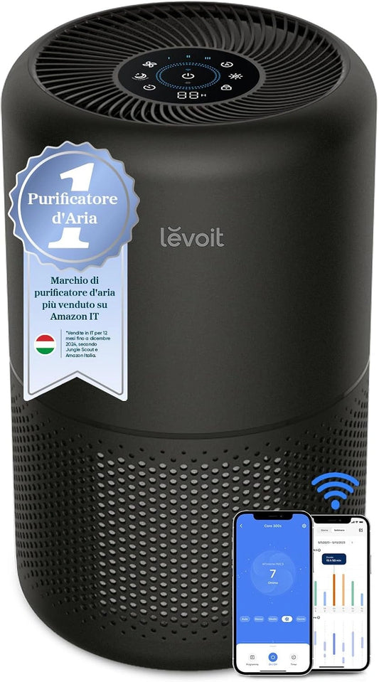 Levoit, Prodotto per casa e tempo libero, con controllo intelligente, Nero