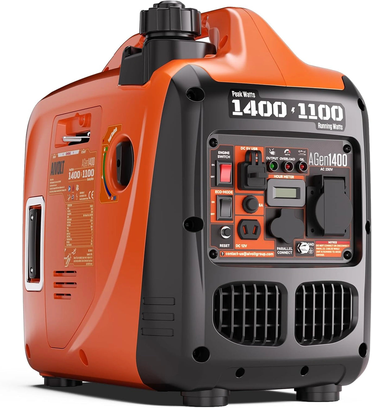 AIVOLT, Generatore di corrente, 1400W, con tecnologia inverter