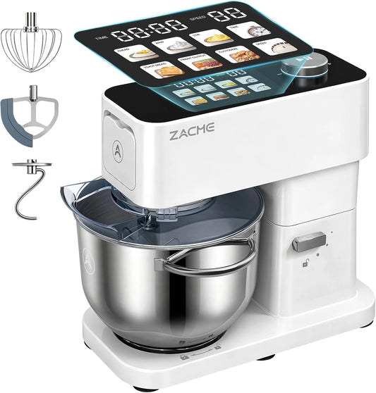 ZACME, Robot da cucina, 1200W, 5,2 L, silenzioso, Argento