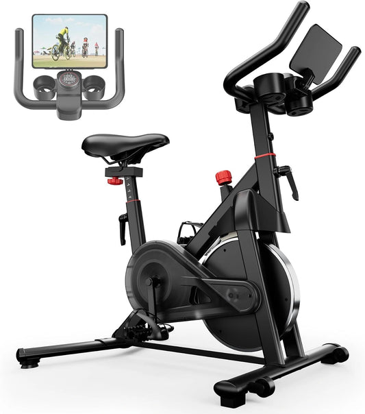 Superun, Cyclette, 136 kg, con display digitale, regolabile, con controllo intelligente