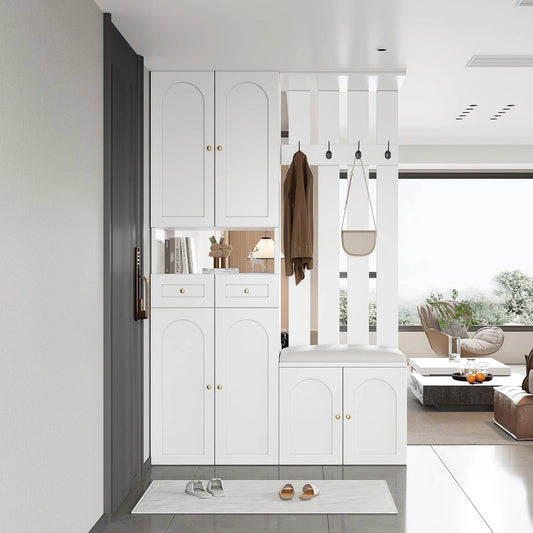 Moimhear, Armadio, 37 cm, Bianco