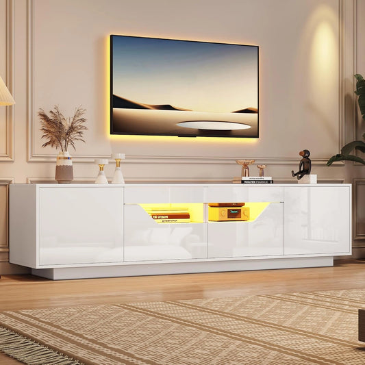 Merax, Televisore, 75 pollici, 180 cm, a LED, portatile, Bianco