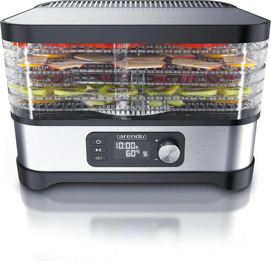 Arendo, Prodotto per casa e tempo libero, 400 W, con timer, Argento