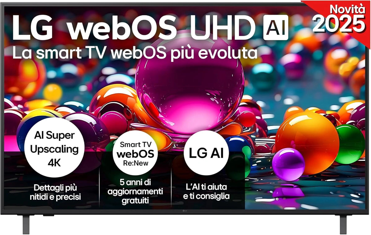 LG UHD AI, Televisore, 55 Pollici, con controllo intelligente